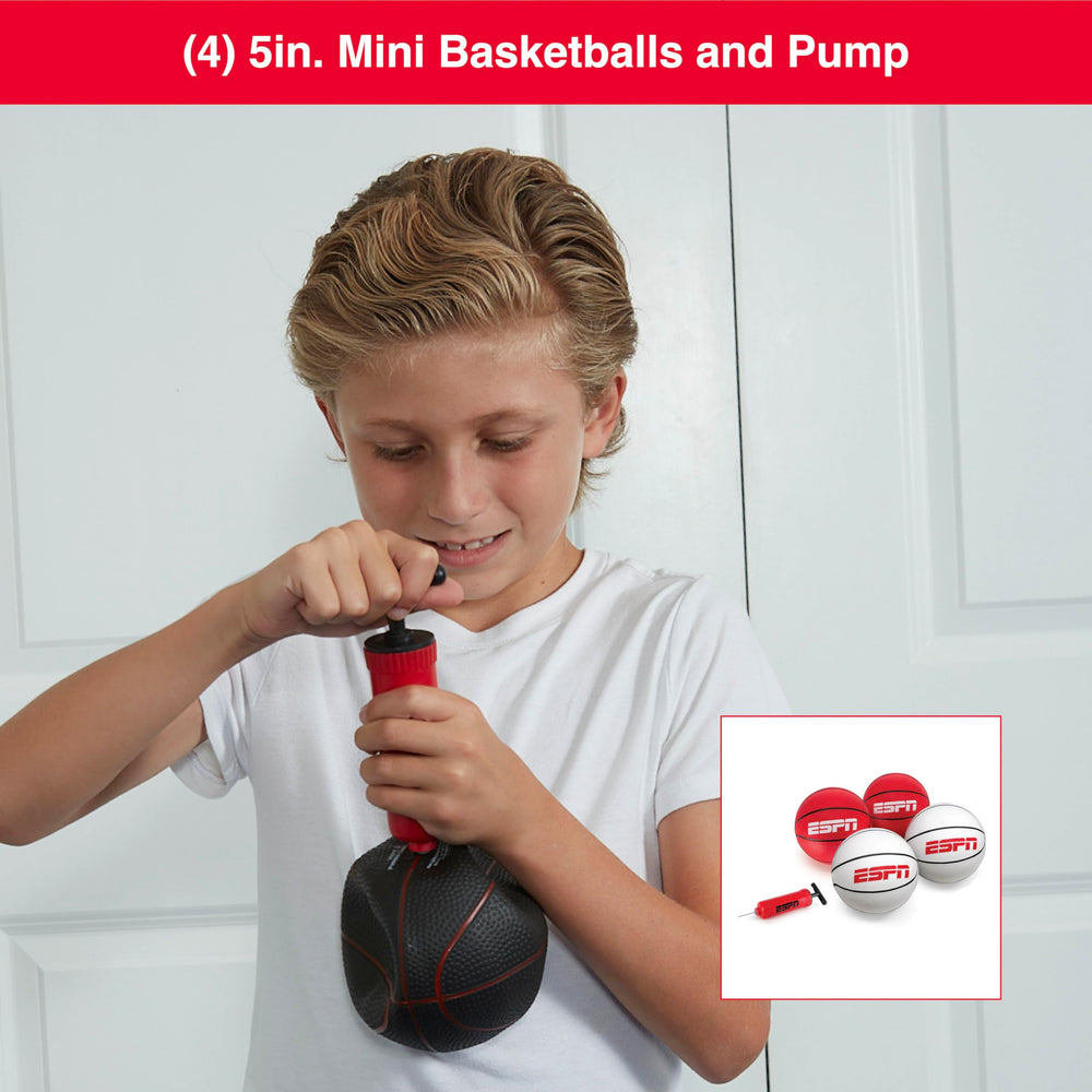 ESPN Pro Competition mini basketballs ready to play.