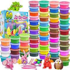 ESSENSON air dry clay 60 colors assorted-palette enabling creative play