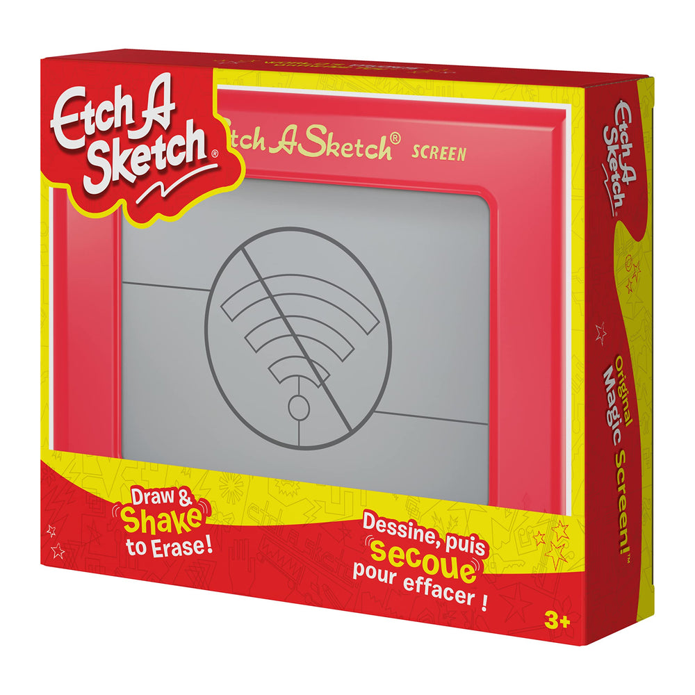 Etch A Sketch Classic durable plastic design suited for kids 3+.