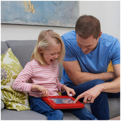 Etch A Sketch Classic Red shake to erase for quick redraws.