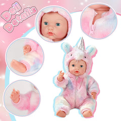 Eterfun 17-inch doll with rosy cheeks for a warm look.