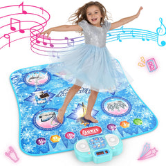 Eterfun 8-button dance mat front view with LED scoreboard for active play