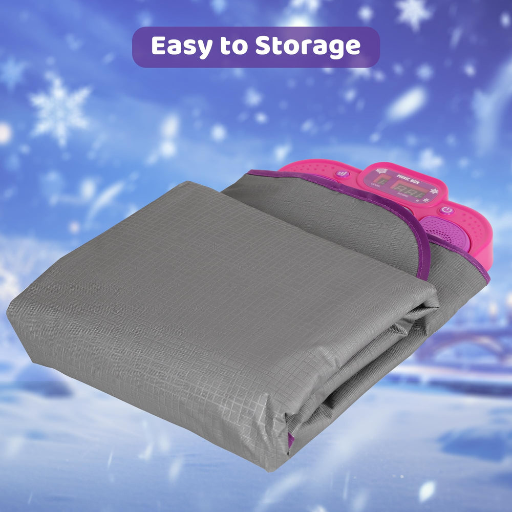 Fairy tale ice and snow theme on the Eterfun mat creates magical vibes.
