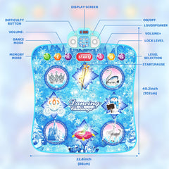 Eterfun dance mat glowing panel during music mode for immersive rhythm