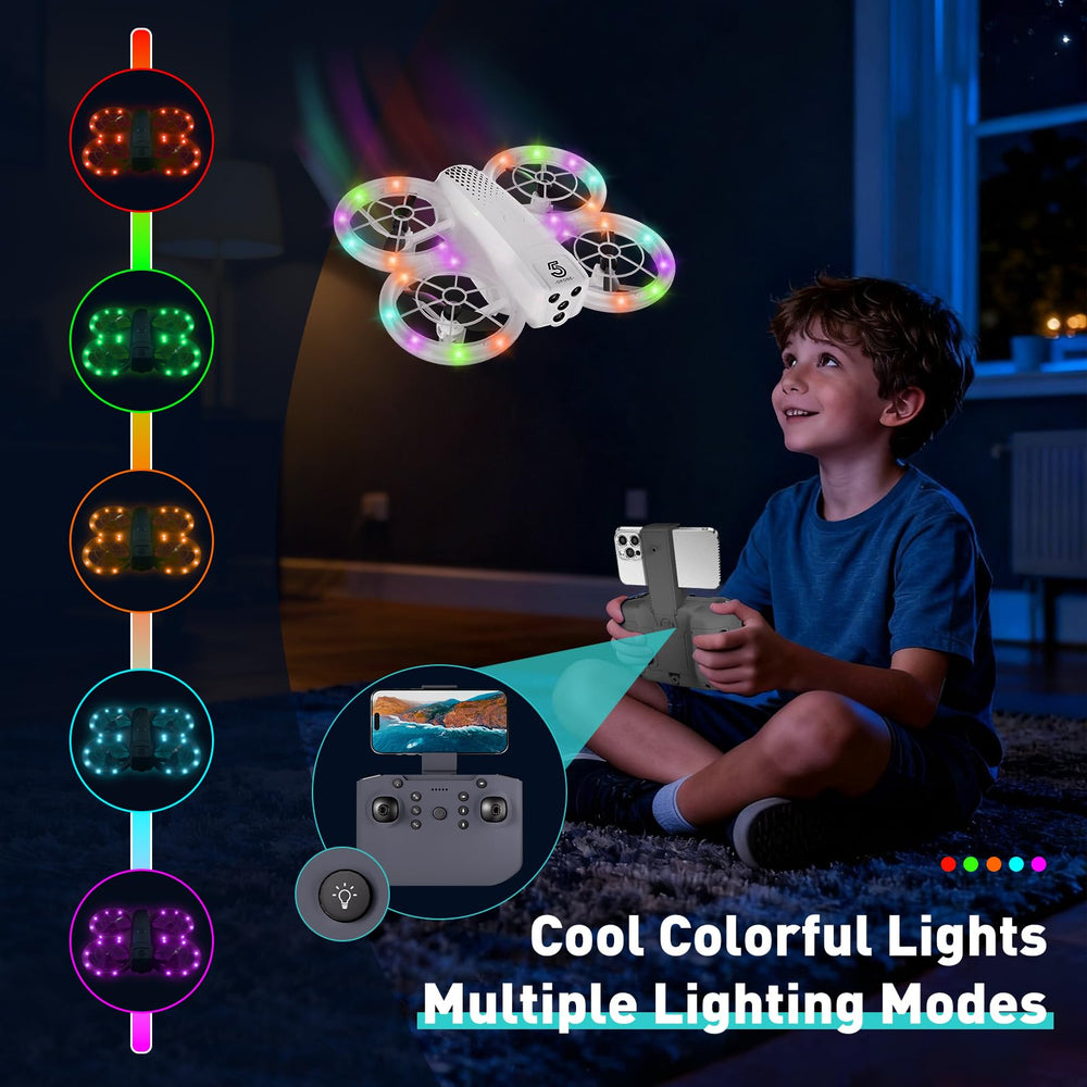 Eterfun mini drone 1080HD camera captures crisp aerial moments.
