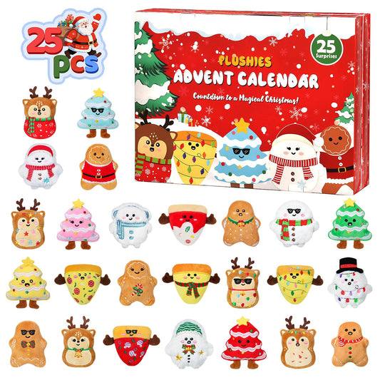 ETLUK Emotional Plush Advent Calendar with 25 daily surprises for the countdown