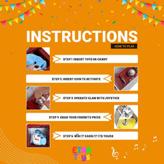 Loading small candies into Etna Mini Prize dispenser for quick access during games.