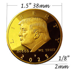eTradewinds coin measures 38mm and 2mm thick for a premium feel