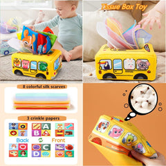 Etyat sensory tissue box engages textures and colors for early exploration.