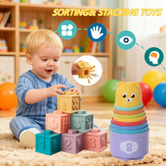 Etyat pull-string teether cultivates fine motor skills through interactive pulling.