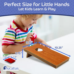 EUCATUS double-layer bags close-up, tear-resistant design for lasting play.