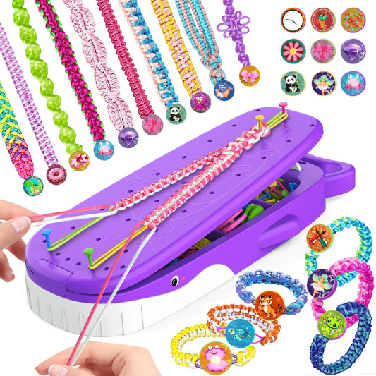 Euclidean Cube whale bracelet braider for kids' creative jewelry making
