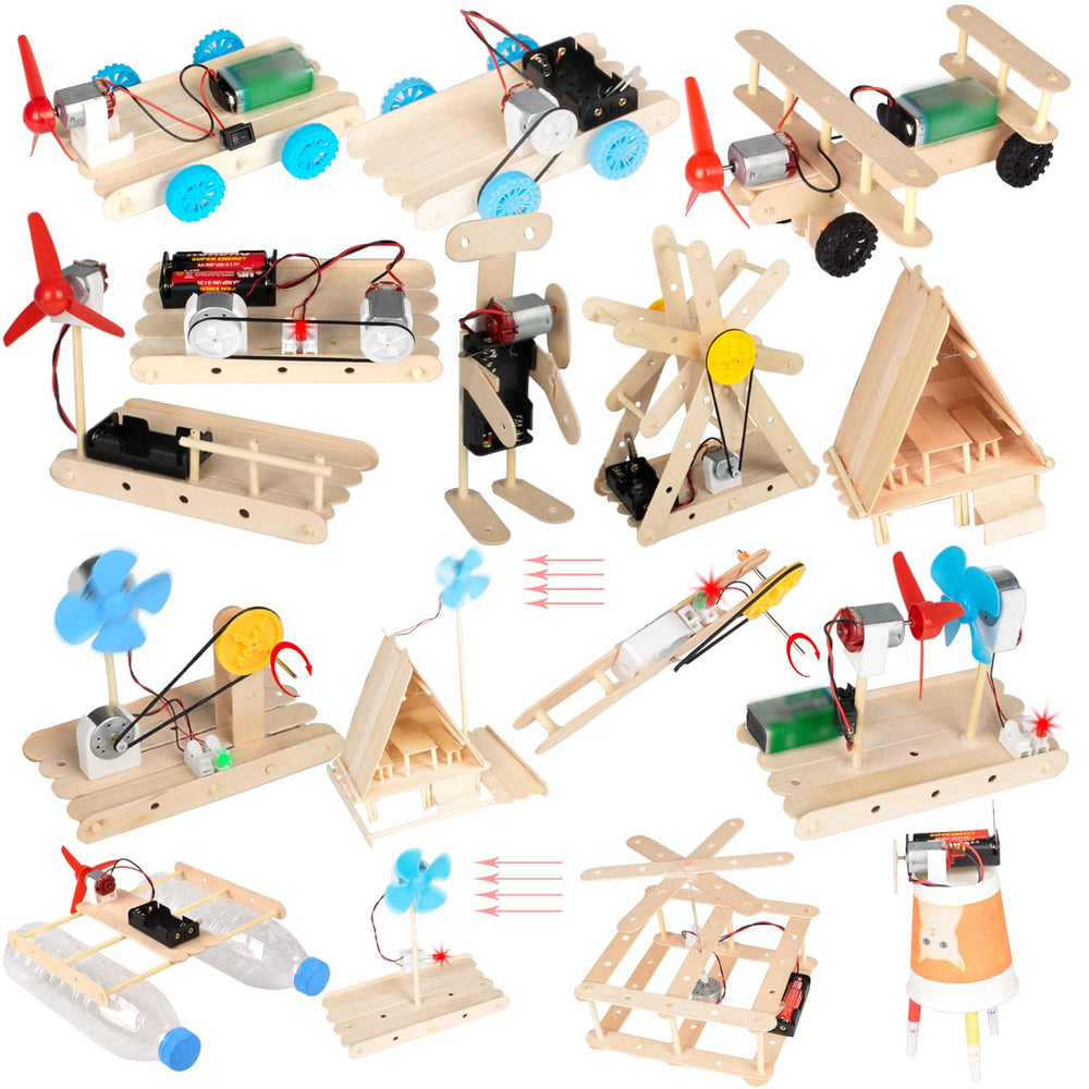 EUDAX 465PCS kit contents laid out for hands-on STEM learning.