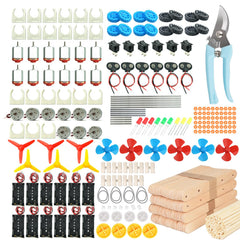 EUDAX DC motor kit assembly steps for practical engineering projects.