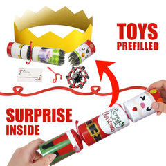 EUHQY Santa Claus non-snap party favor enhances holiday table decor with a playful prize