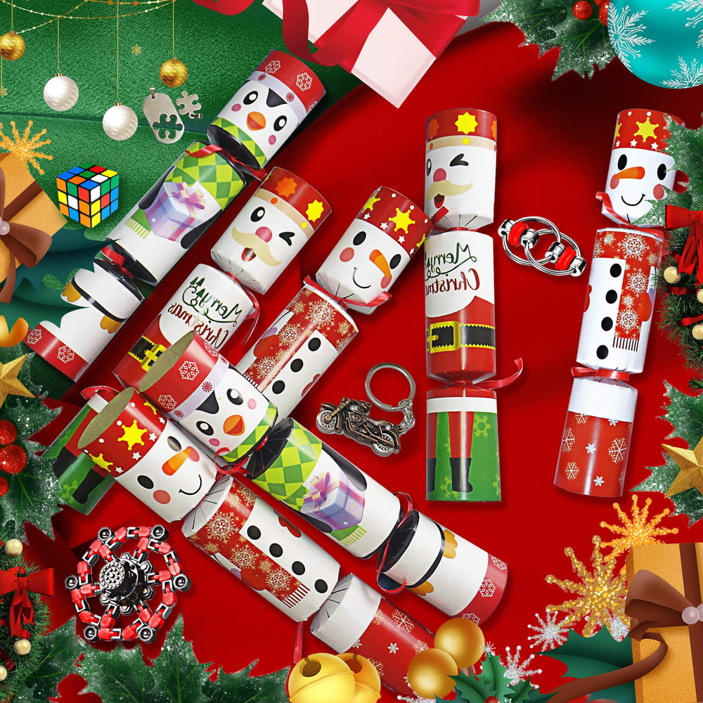 EUHQY Xmas Gift non-snap party favor pairs with crown and joke for festive moments