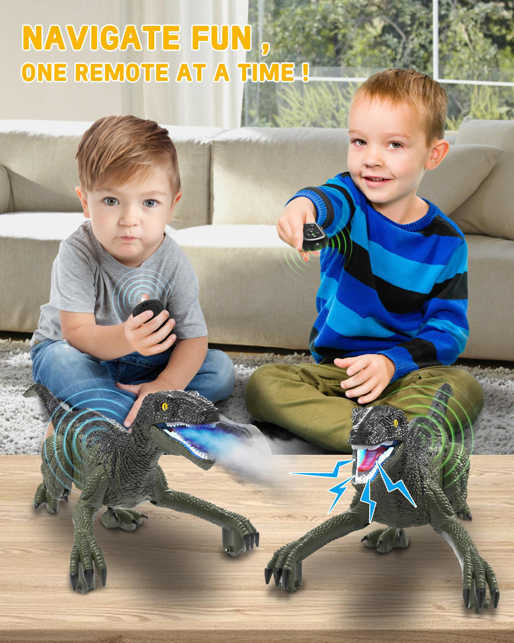 Eulogia RC dinosaur car easy assembly for kids
