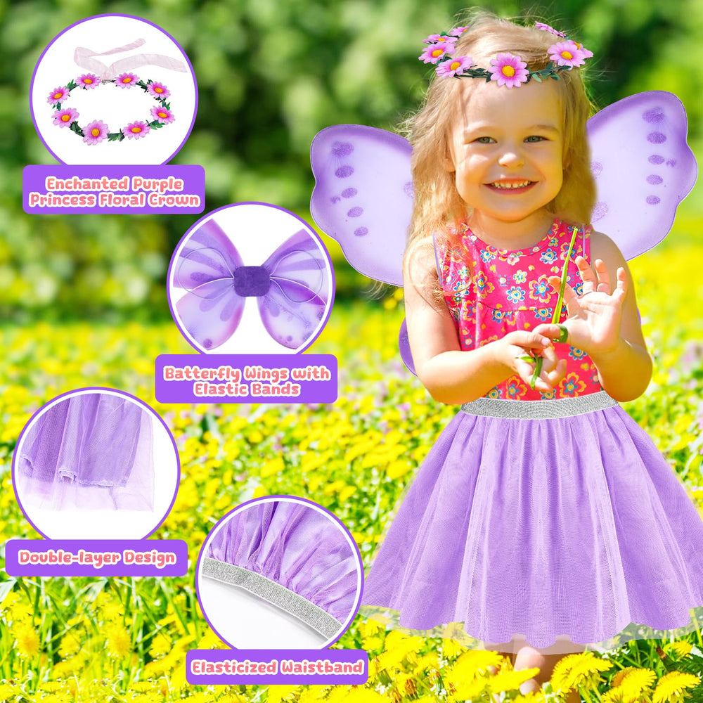 EULRGAUS rainbow wings add magical flair to any costume.