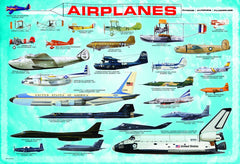 EuroGraphics Airplanes 100-Piece Puzzle showcases diverse aircraft for focused, relaxing play.