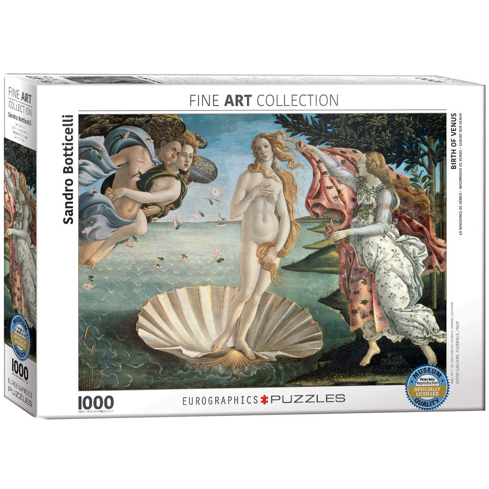 EuroGraphics Birth of Venus puzzle box; plan your session with clear contents.
