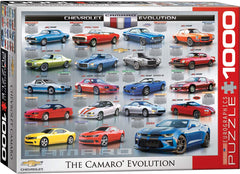 EuroGraphics Camaro Evolution puzzle box image showing sturdy packaging for ages 9–10.