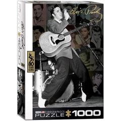 EuroGraphics Elvis Presley Live at the Olympia Theater puzzle cover featuring iconic scene for fans and collectors.