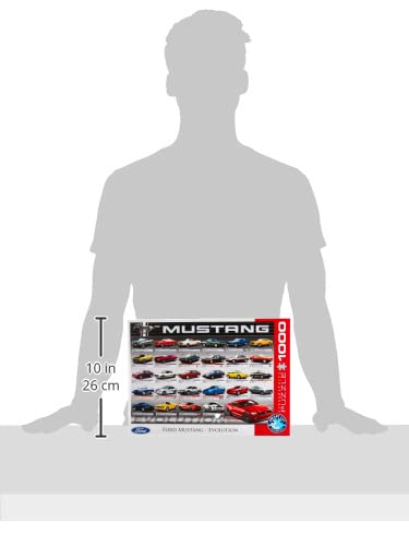Finished Ford Mustang Evolution puzzle, ready to display after completion.
