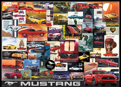 EuroGraphics Ford Mustang Vintage Ads puzzle pieces with smooth interlocking for easy assembly