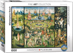 EuroGraphics Garden of Earthly Delights puzzle box, art-inspired packaging ideal for gifting.