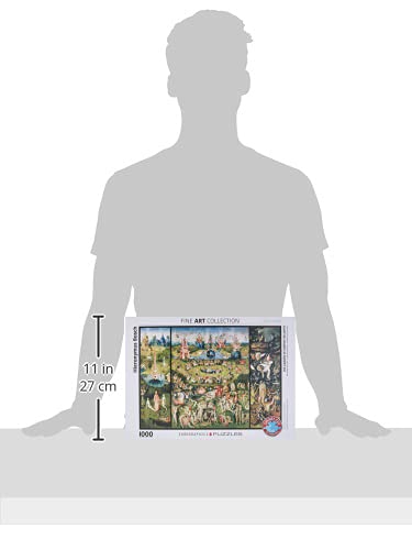 EuroGraphics Garden of Earthly Delights puzzle artwork, Bosch-inspired design for art lovers.