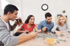 EuroGraphics puzzle uses recycled board and vegetable inks for eco-friendly leisure.
