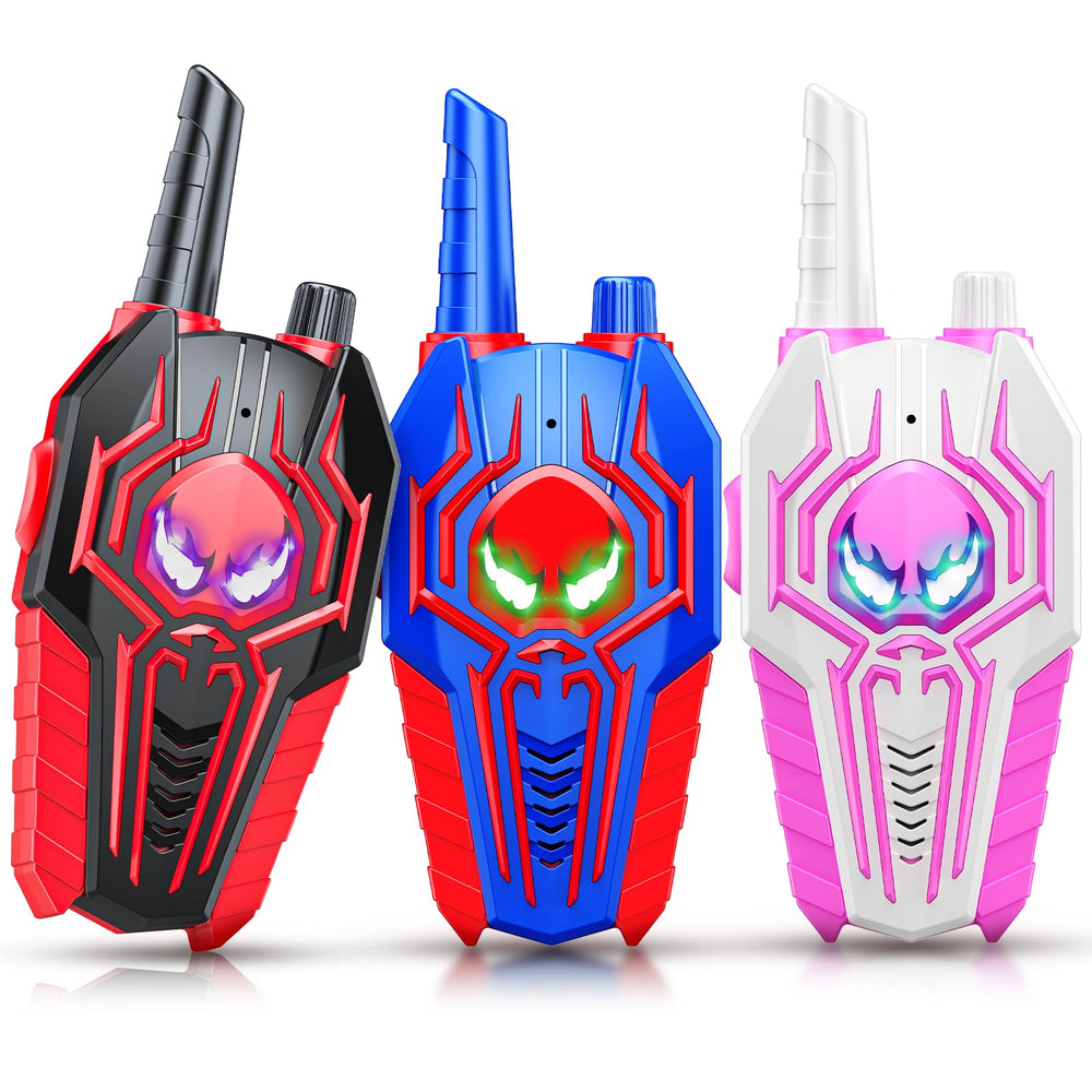 Evassal kids walkie talkie front view, compact and easy to hold for small hands.