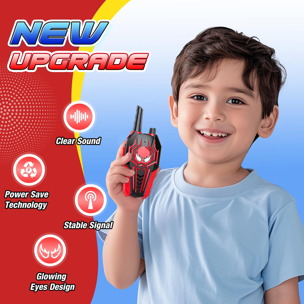Evassal Kids Walkie Talkies anti-fall ABS body withstands backyard drops