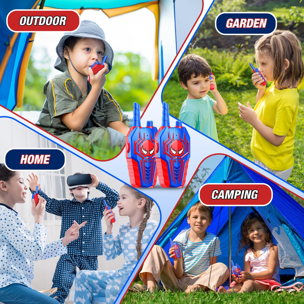 Evassal easy-to-use two-pack with push-to-talk design, ideal for kids ages 3 and up.