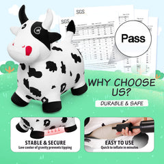 EVERICH TOY bouncing animal back view emphasizes backrest for posture support.