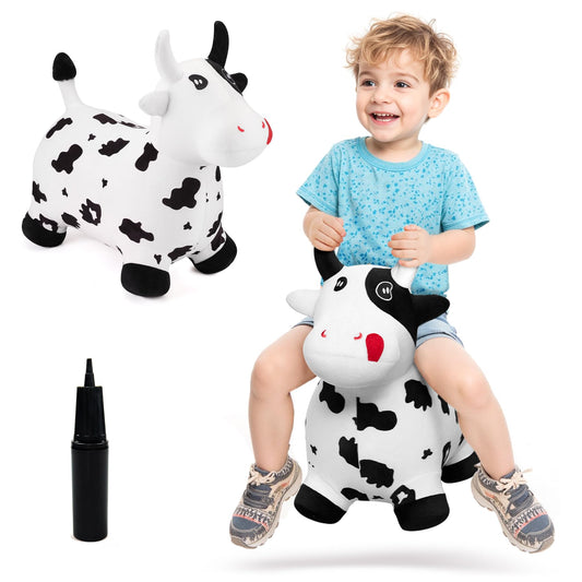 EVERICH TOY bouncy horse detail shows durable stitching for indoor play.