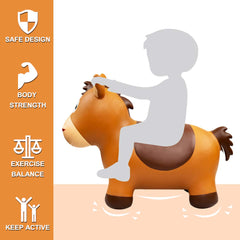 Everich Toy bouncy horse mane closeup showing kid-friendly design