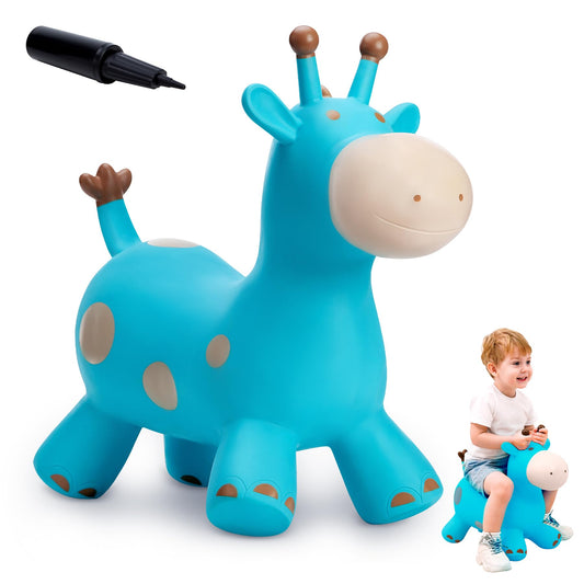 EVERICH TOY giraffe hopper front view promoting active, imaginative play for toddlers.