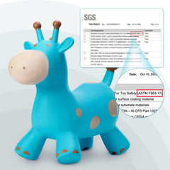 EVERICH TOY giraffe hopper safe materials emphasize toxin-free design for kids.