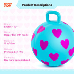 Durable PVC hopper ball ready for kid-friendly bouncing
