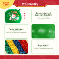 EVERICH TOY hopper ball green design enhances holiday play.