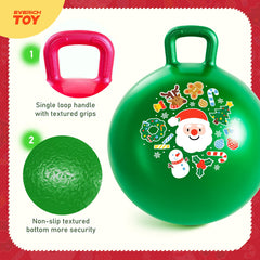 EVERICH TOY hopper ball includes pump for quick inflation.