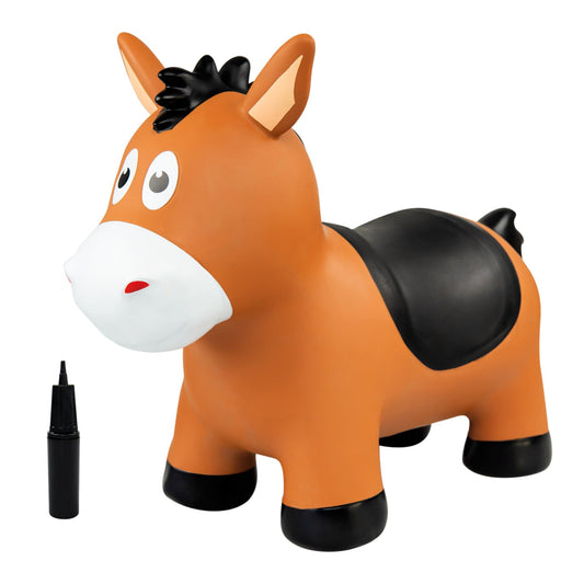 EVERICH TOY inflatable hopper for toddlers indoors, safe play with cheerful animal design