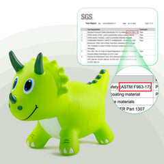 EVERICH TOY safe materials dino bounce toy with child-friendly design.