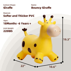 Giraffe hopper made with phthalate-free, safe materials.