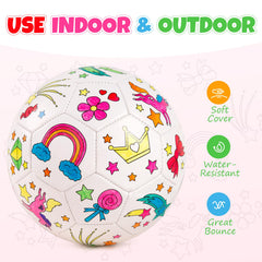 EVERICH TOY size 3 youth soccer ball designed for kid-friendly training.