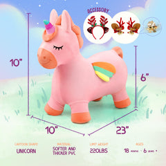 Everich Toy plush-covered surface provides soft, skin-friendly bouncing fun at home