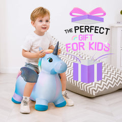EVERICH TOY Unicorn Bouncy Horse suitable for indoor and outdoor use