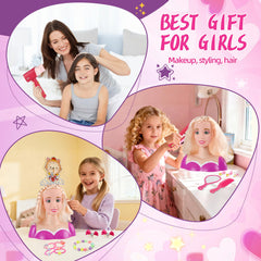 Everideals doll head hairpins and jewelry set for colorful looks.