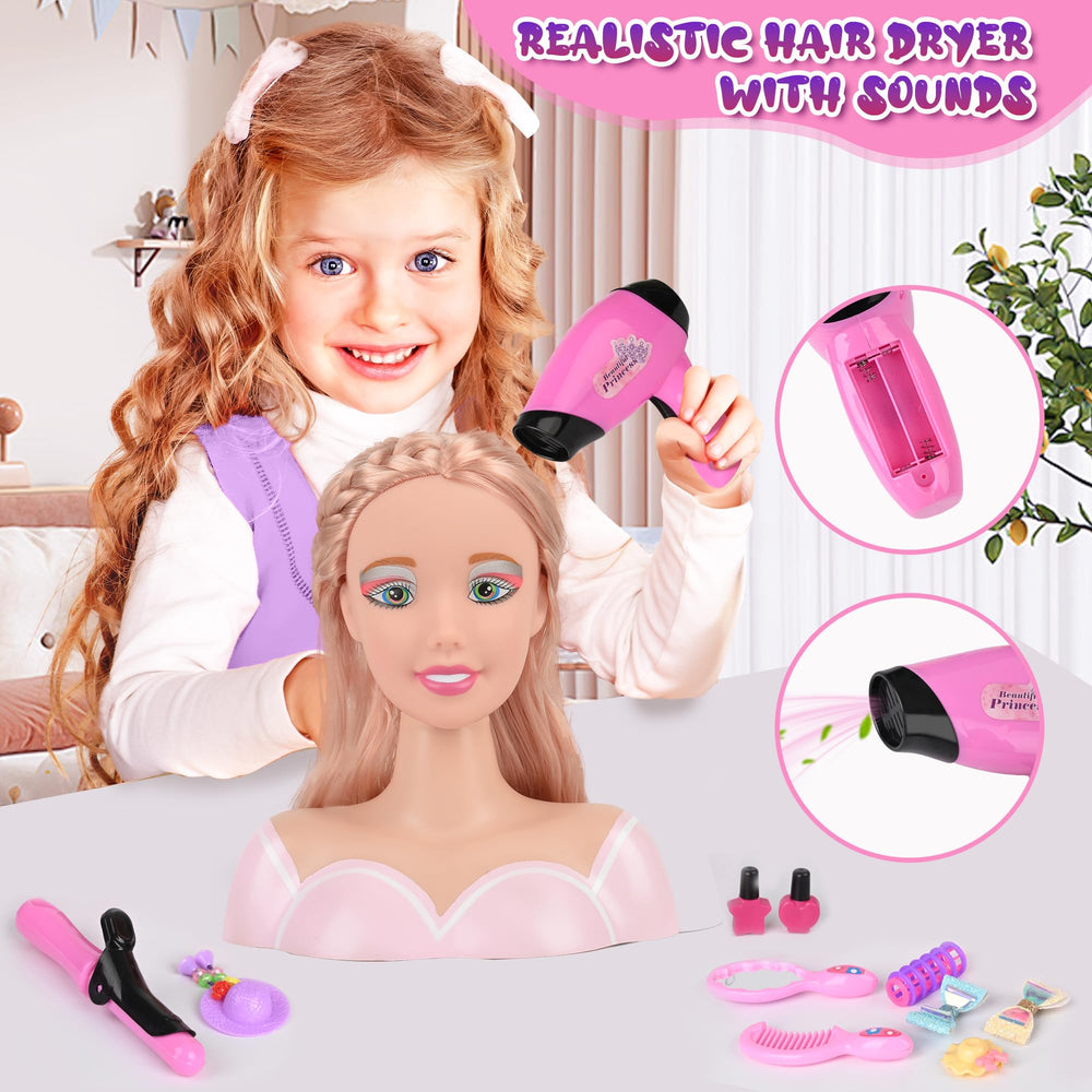 Everideals hair brushes and clips keep styles secure and let kids experiment safely